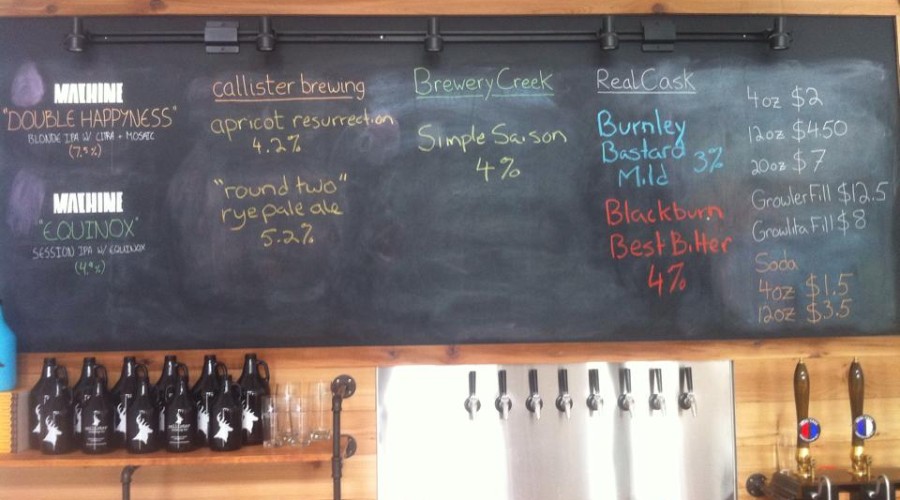 CAMRA-Vancouver-Callister-Brewing-Growler-Board